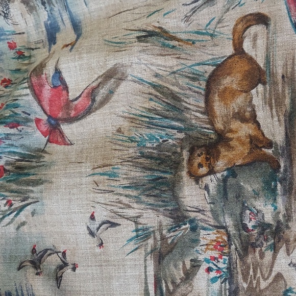 Vintage Geiger Wool Pleated Midi Skirt Nature  Animal Print Austria 42 Sz 10-12 - Picture 13 of 17